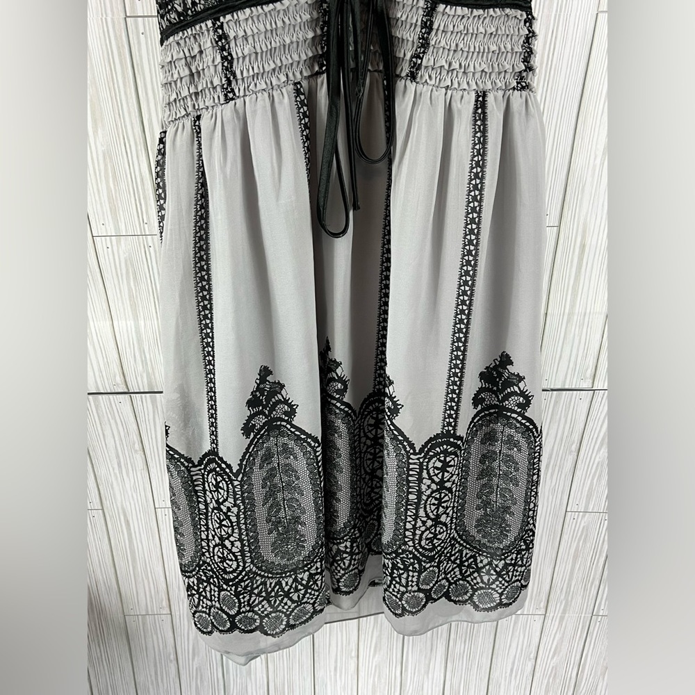 Club L Gray Dress V-Neck - Picture 3 of 8